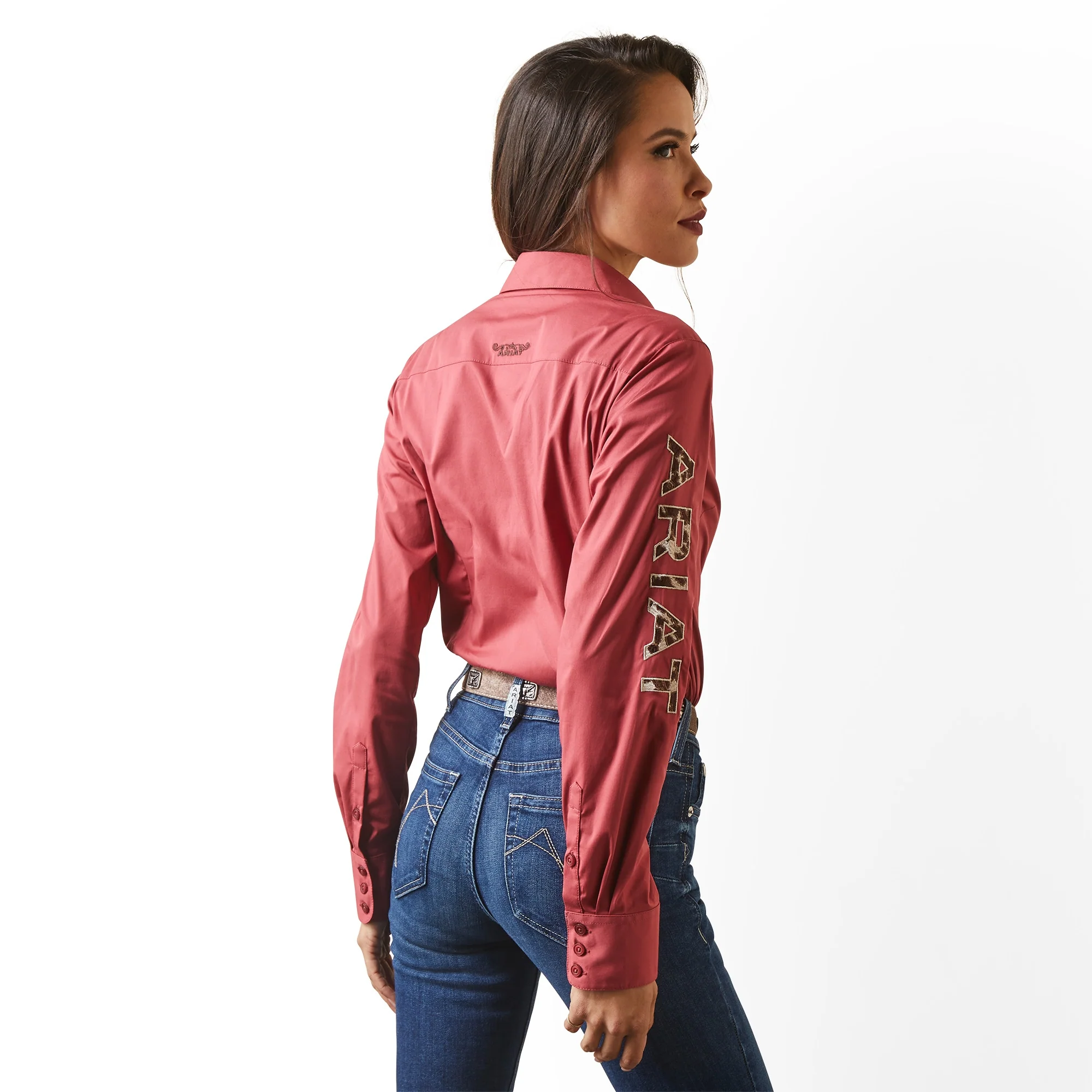 Ariat Ladies Wrinkle Resist Team Kirby Stretch Shirt - Image 3