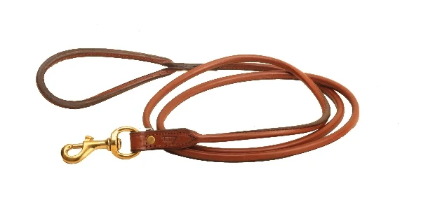 Tory Leather Rolled Leather Dog Leash - 6 ft - Image 3