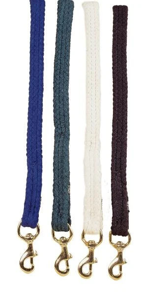 Tory Leather Flat Braided Cotton Rope Lead with Brass Snap - Image 3