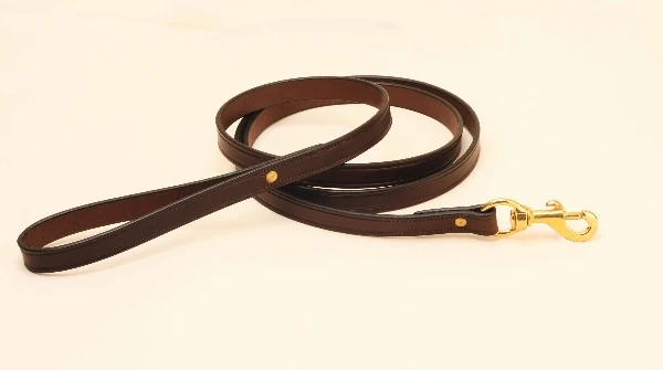 Tory Leather Plain Creased Leather Dog Leash - Image 3
