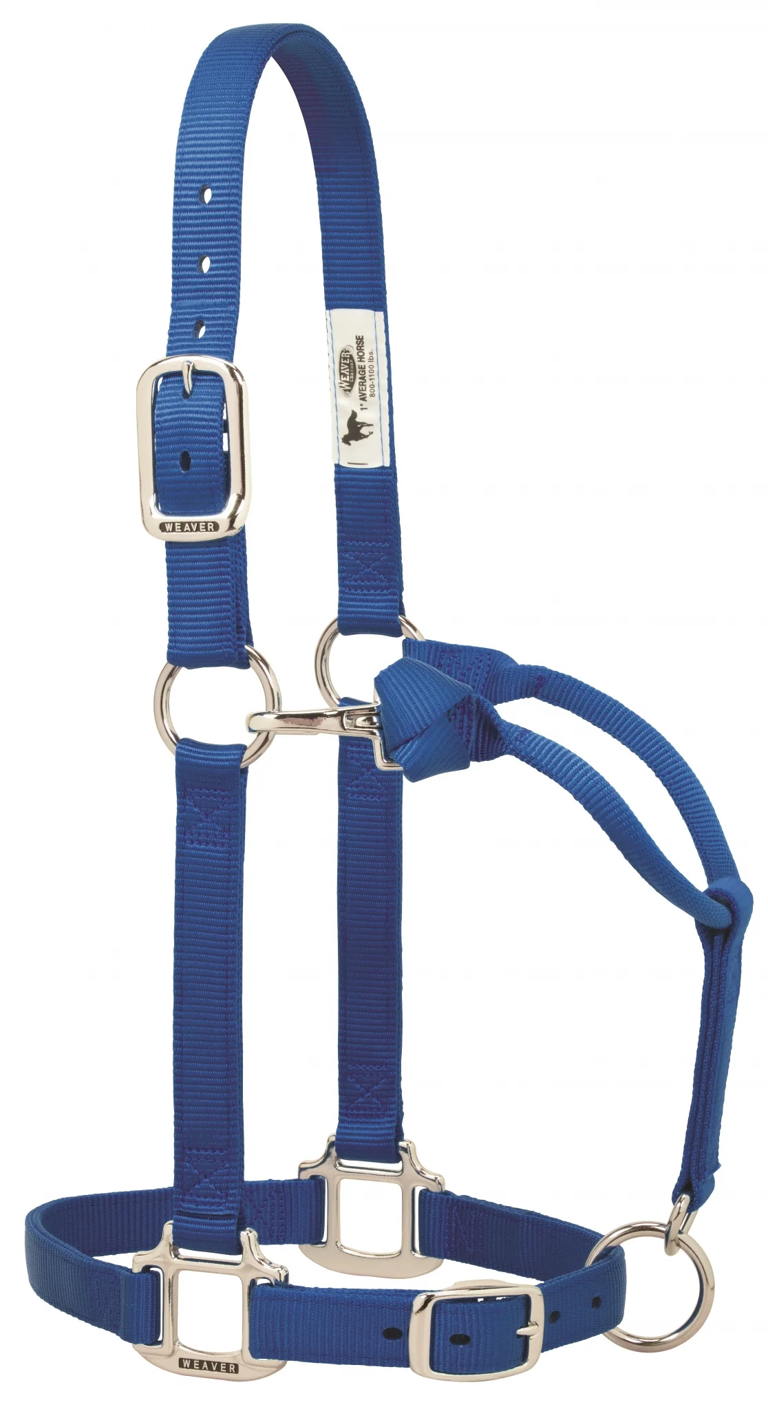 Weaver Original Adjustable 1" Nylon Halter with Chrome Plated Hardware - Image 3