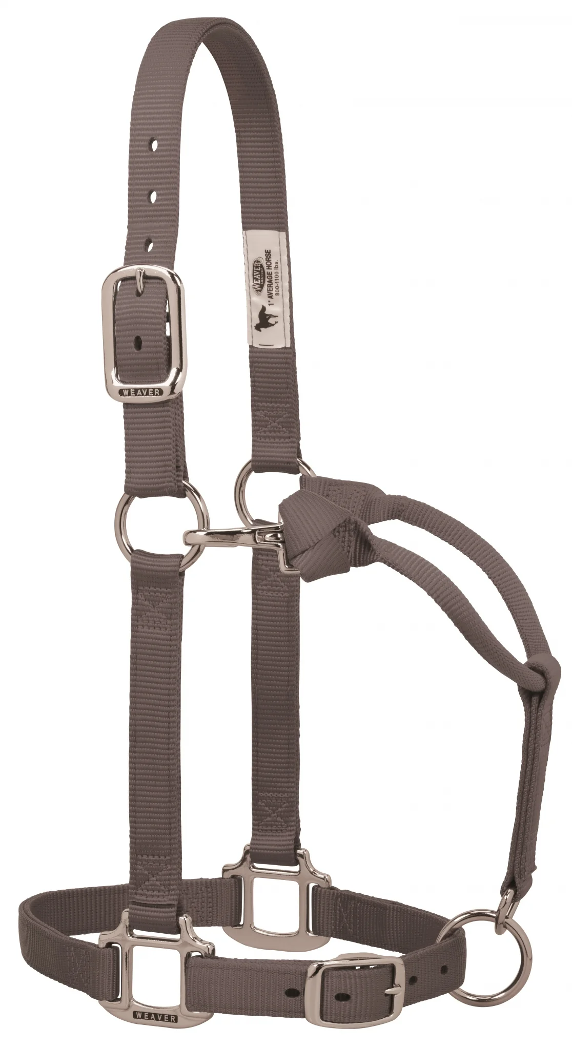 Weaver Original Adjustable 1" Nylon Halter with Chrome Plated Hardware - Image 4
